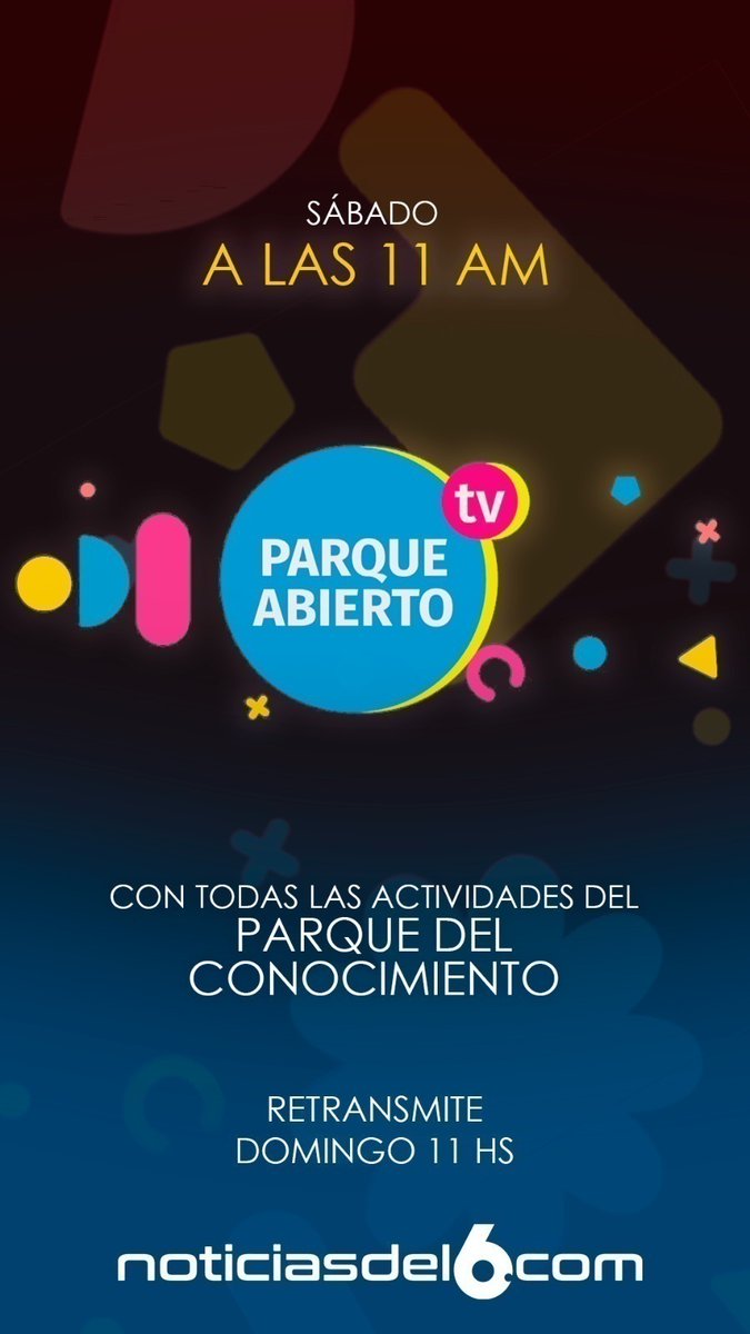 noticiasdel6's tweet image. #AHORA #ENVIVO #C6DIGITAL | ¡Ya arranca Parque Abierto desde el Parque del Conocimiento! Sumate a la transmisión 📺
.@PCMisiones @cngauto
youtube.com/watch?v=cRhnxy…