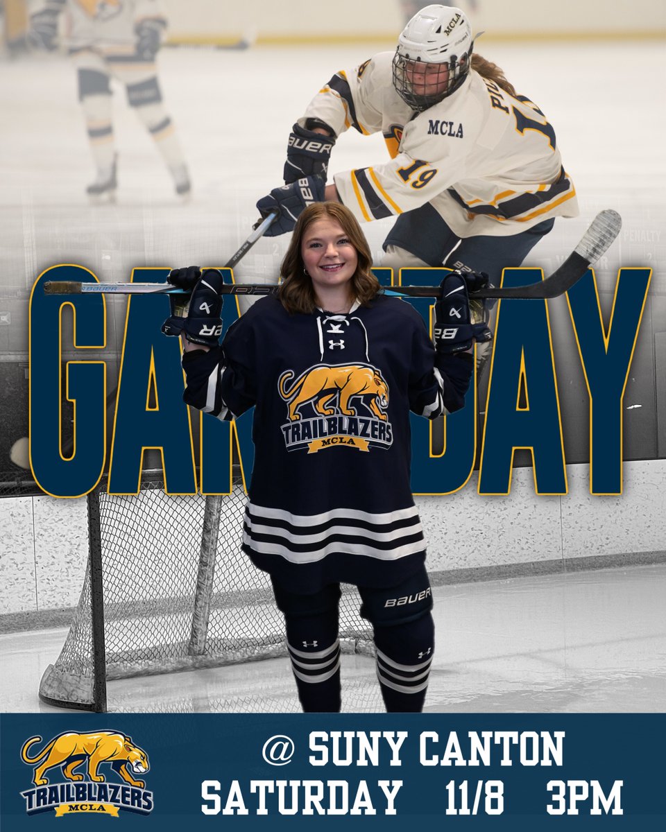 GAME DAY!

Women’s Ice Hockey is on the road, traveling to SUNY Canton to take on the Roos today at 7 p.m.

VIdeo: athletics.mcla.edu/links/jrszqk
Live Stats: athletics.mcla.edu/sports/wice/20…