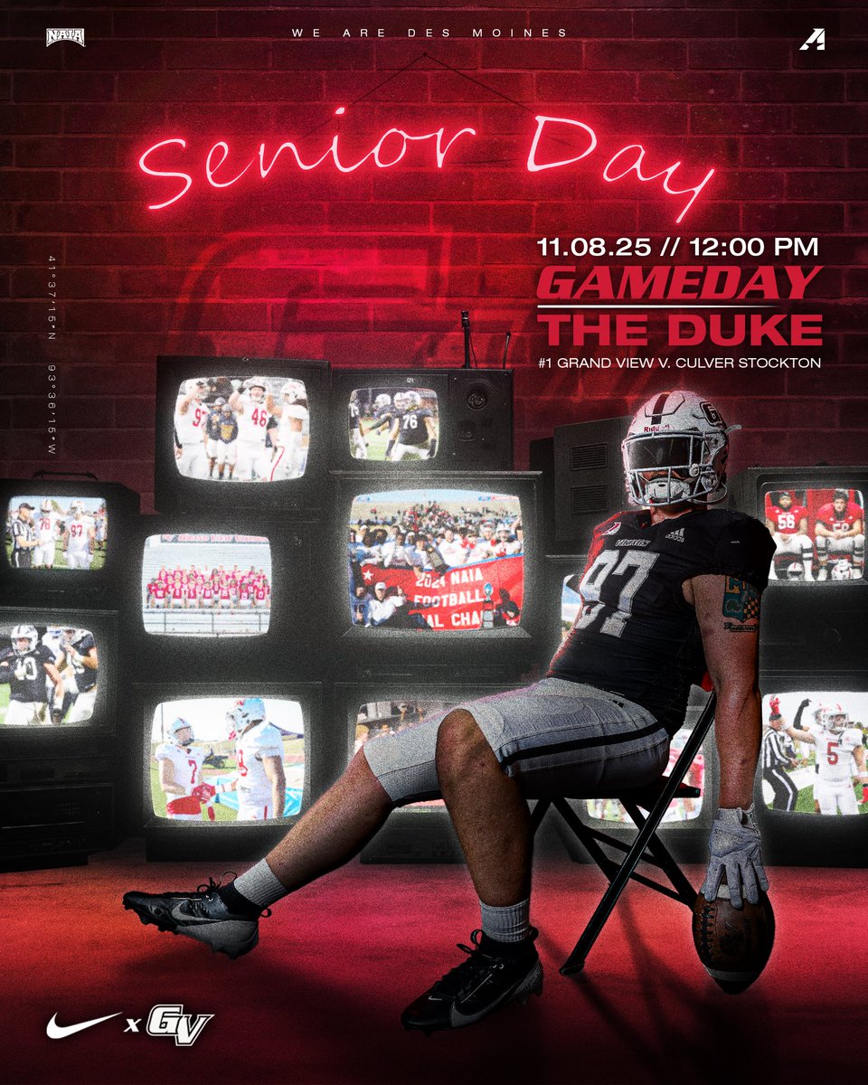 GVVikingFB's tweet image. Game 9 - 𝙎𝙚𝙣𝙞𝙤𝙧 𝘿𝙖𝙮

🆚 | Culver-Stockton College
📍 | Des Moines, IA
🏟️ | Duke Williams Stadium
⏰ | 12:00 PM
📊 | ow.ly/mEjj50XoOhE
📺 | ow.ly/Z4oQ50XoOhG

#WEAREDSM | #TheRightWayToPlay