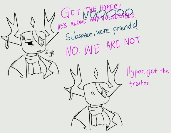 based on that one interaction i encountered with a subspace and medkit player

#phightingart #phighting