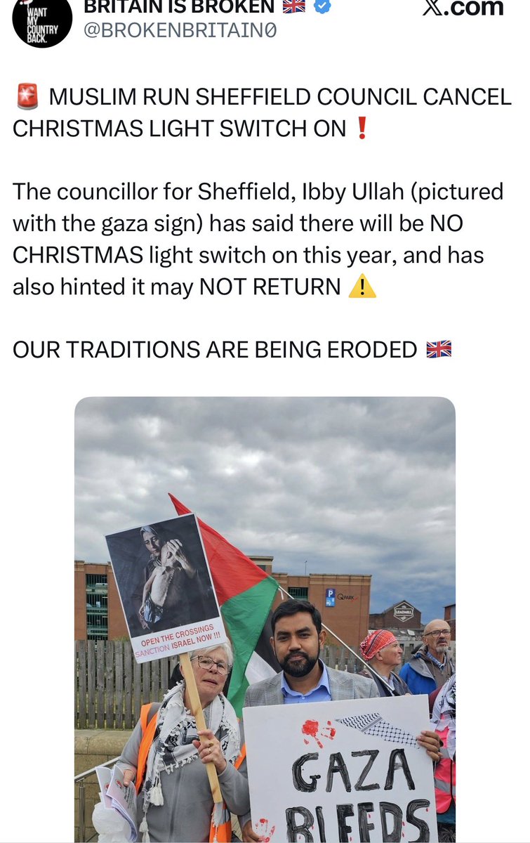 MonkEmma's tweet image. It blows my mind that there are real people who see a post like this and actually believe the whole “Christmas is being cancelled by Muslims” BS 🙄

Let’s have a quick look at what’s happening to Sheffield to put your mind at ease👍🏼

1/15
🧵