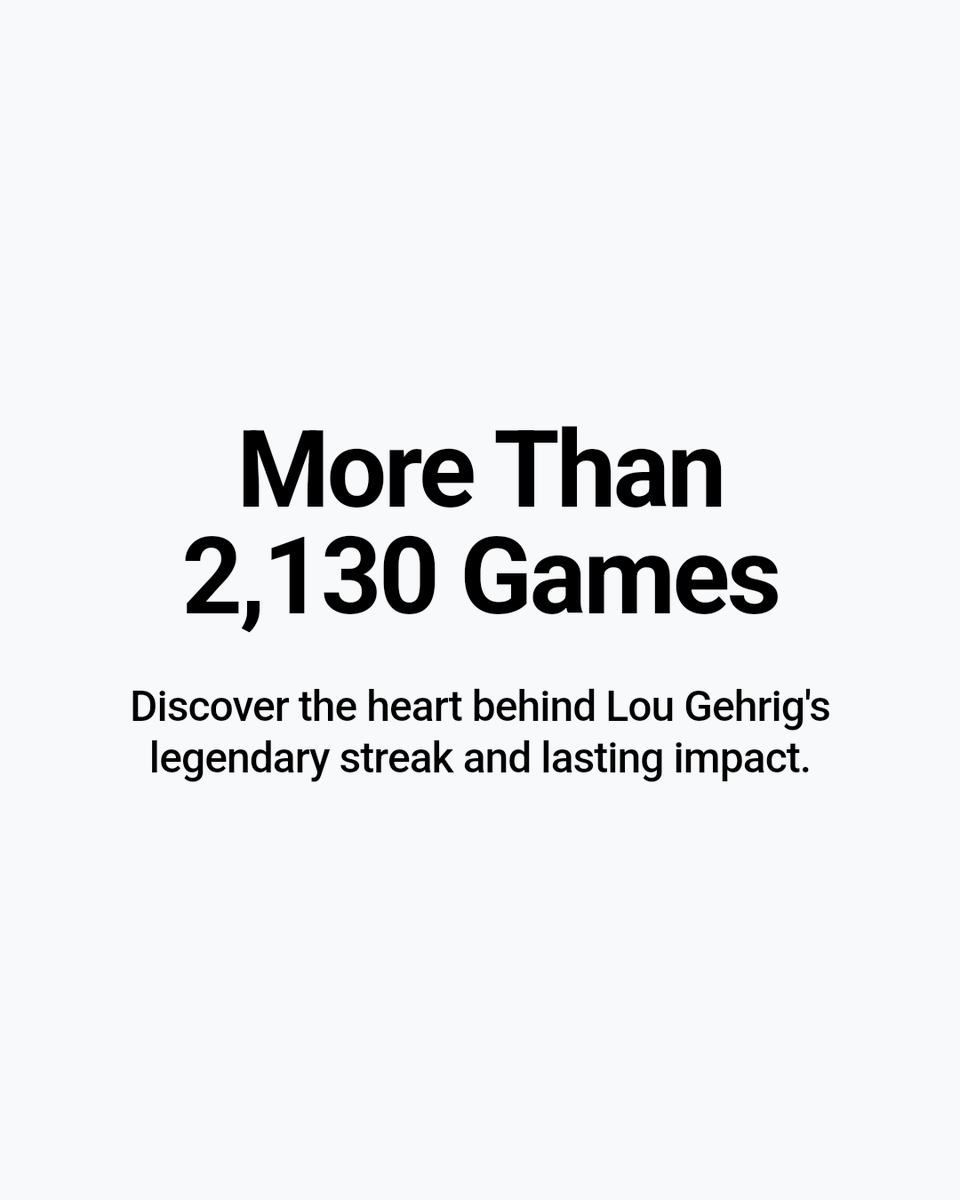 GehrigFanClub's tweet photo. Lou Gehrig's story goes beyond the stats. 2,130 consecutive games. The "Iron Horse." A farewell speech that still moves us. Join the Lou Gehrig Fan Club community and keep his legacy alive. https://t.co/6jkUHHQMjc