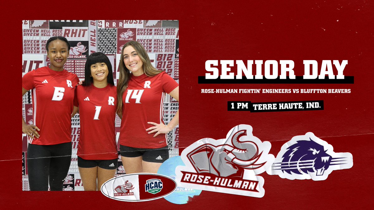 🏐: The Fightin' Engineers will wrap up the regular season hosting Bluffton for SENIOR DAY today at 1 PM.  #GoRose

📍: Terre Haute, Ind.
⏰: 1 PM
📺: bit.ly/3JxuSYD
📊: bit.ly/4nKcCt3
📄: bit.ly/3JqNUji