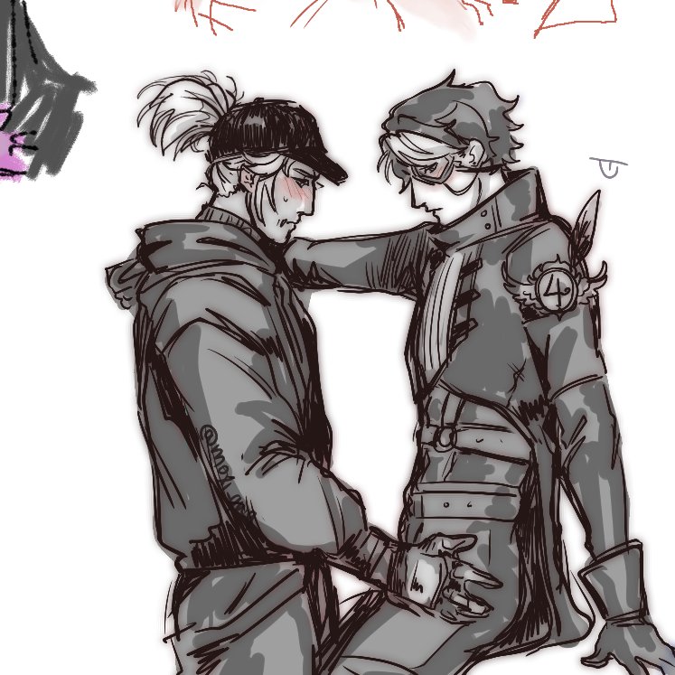 Moxi_qwq_doodle's tweet image. #naibeli magma noirduck doole