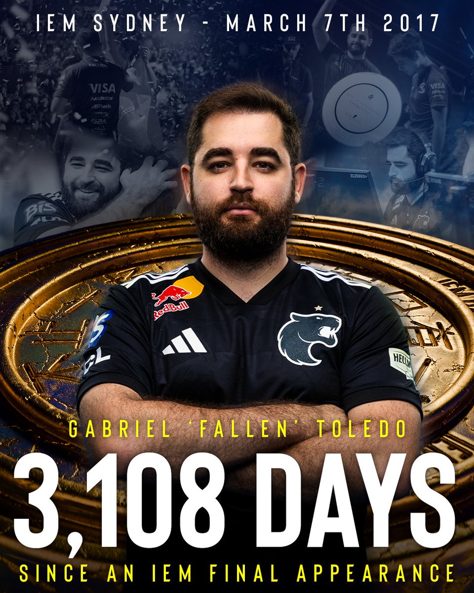 ESLCS's tweet photo. UNC STILL GOT IT 🇧🇷

When @FalleNCS takes to the server tomorrow it will be 3,108 days since he last played in an #IEM Grand Final.

That was at #IEM Sydney 2017. He went on to win the tournament with SK Gaming. https://t.co/DTNTwkkngN