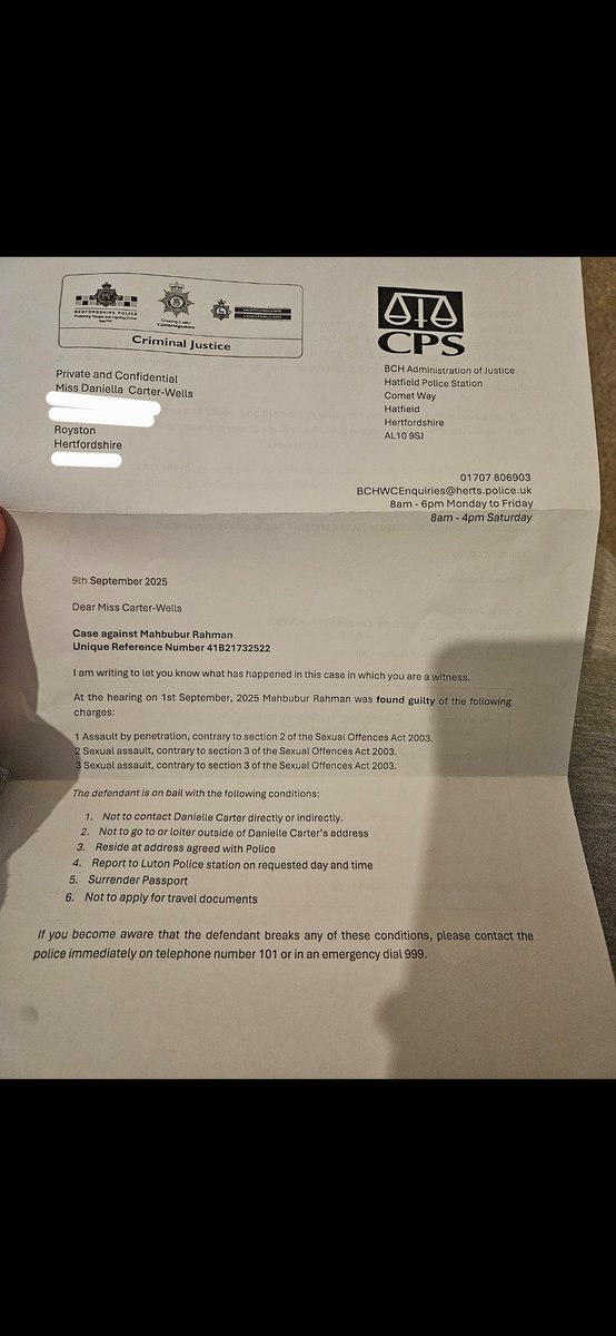 Owner of Royston Tandoori, Rahman Mahuber, sexually assualted and penetrated a vulnerable customer in her own home (ME) 
On Friday 31st October at Peterborough crown court hes been sentenced to 5years and 9months in Jail🥳🥳
#justice #sexcrime #fypシ #share #noonefightsalone