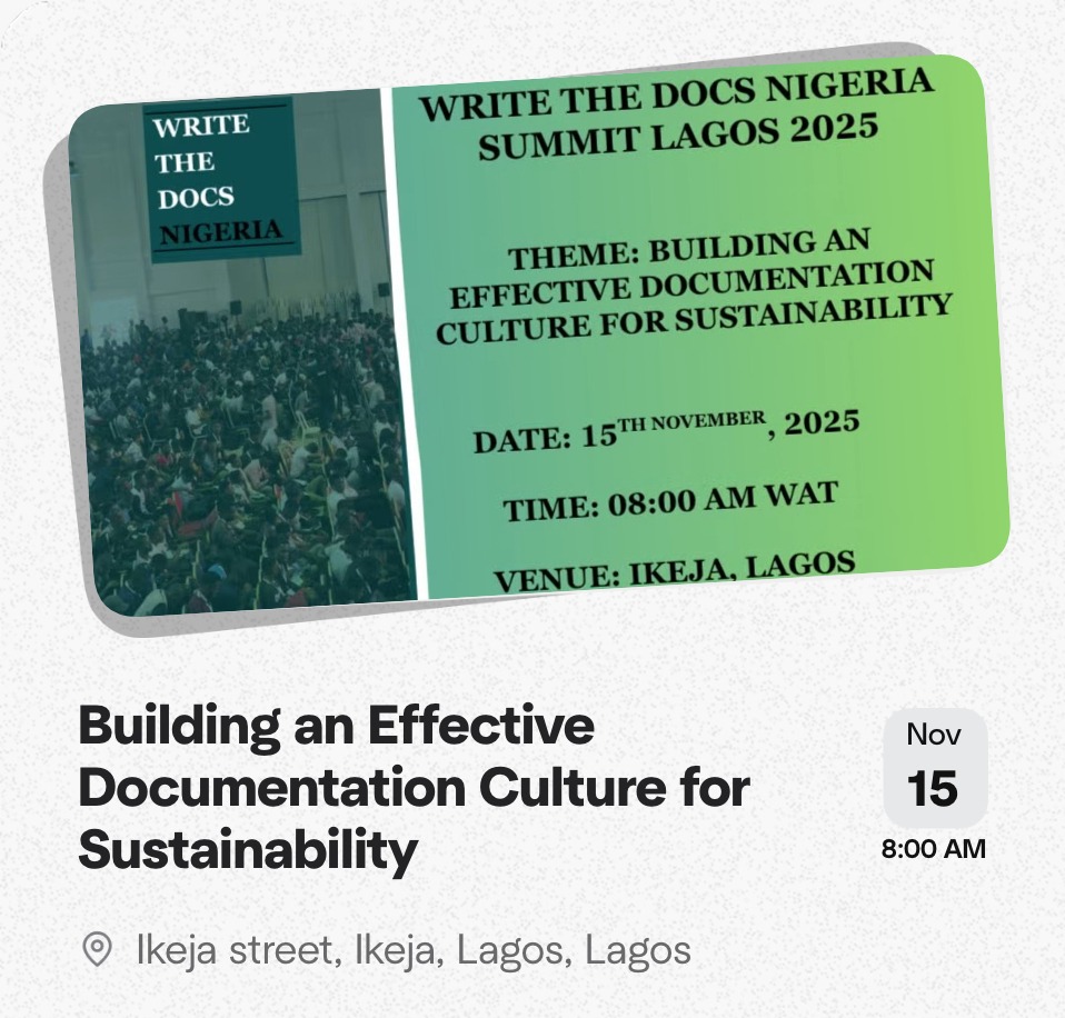 "Involve me"

You who is yet to register for our #WTDNigeriaSummit #Lagos2025 #NgDocs2025
Register here: luma.com/qpq2lktt