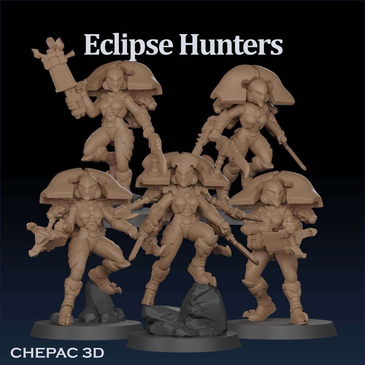 Chepac_3d's tweet image. Eclipse Hunters - Space Elves • 3D files
➡️ Download 3D print model: cults3d.com/:3656467

@cults3d 
#3DPrinting #Printable #STLfile #3dminiature #tabletopgaming #WarhammerCommunity