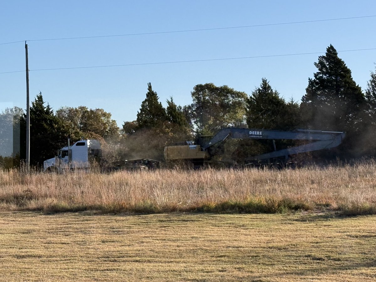 There goes the John Deere Long Reach Arm Excavator 👋🏽 It Has Sold &amp; Is Headed SW 🌵 i35Equipment.com