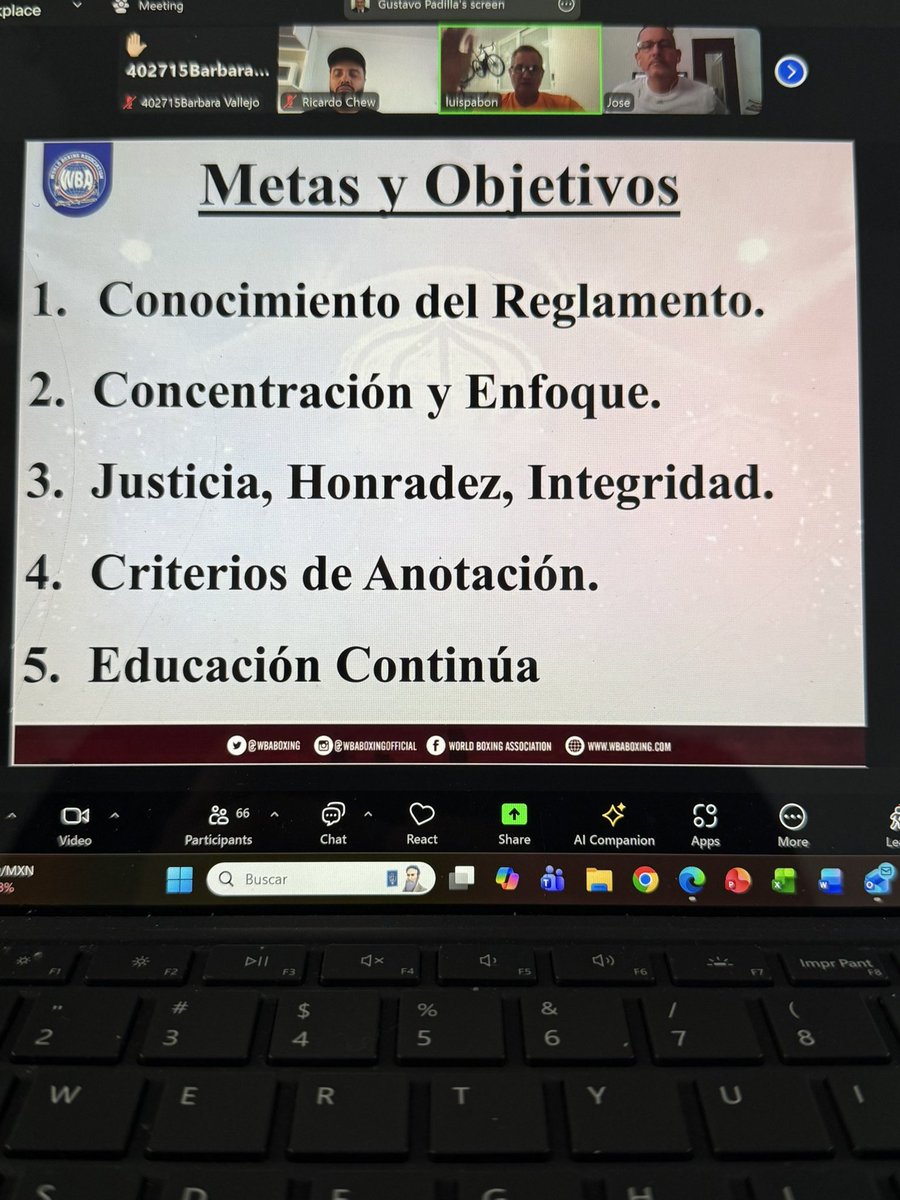 Arrancamos curso de capacitación de la <a href="/WBABoxing/">WBA Boxing</a> impartida para México con la participación de 73 jueces y réferis que serán parte de la estructura de nuestra oficina a nivel nacional. 

Gracias a Luis Pabón, Director del Comité de Oficiales y Gustavo Padilla. 

Siempre