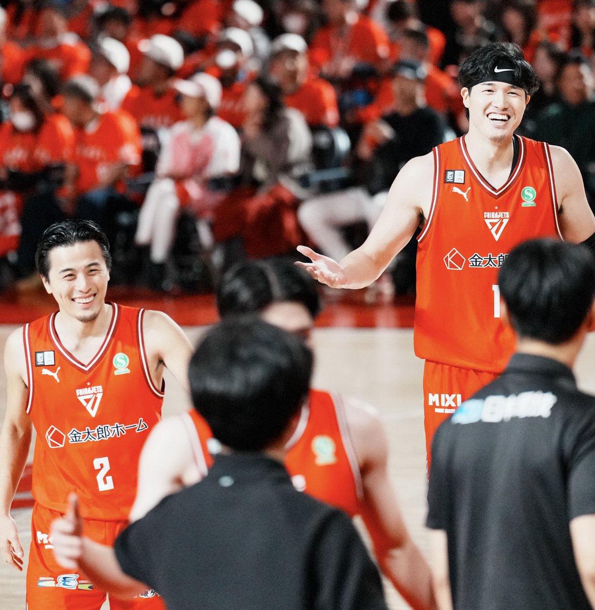 ニコニコな とがナビ💕🐿️🦩 #富樫勇樹 #渡邊雄太 #千葉ジェッツ