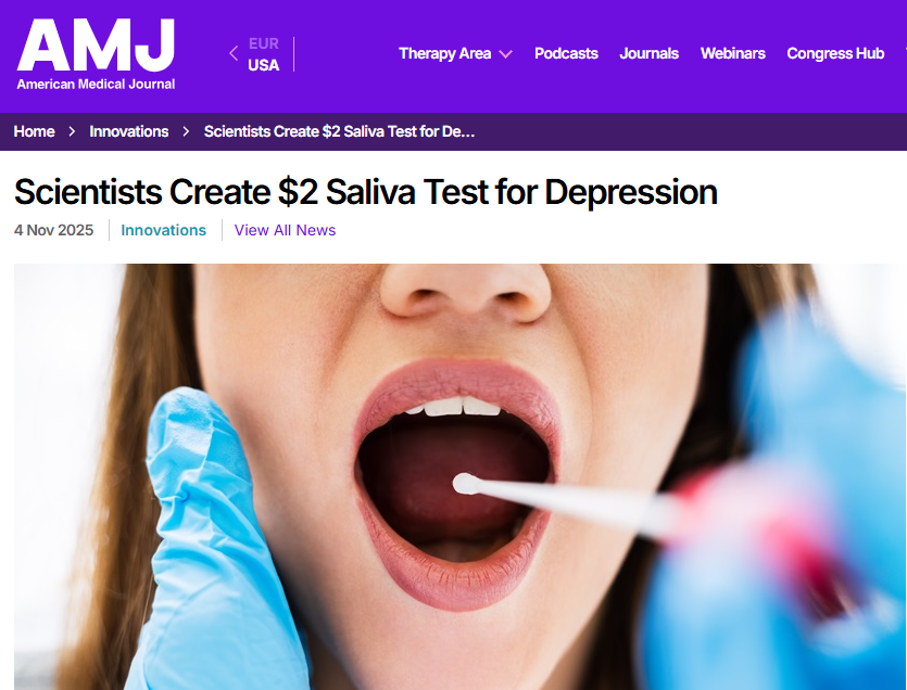 This came up in my feed and immediately triggered my BS detector.

The “$2 depression test” detects BDNF in saliva, not depression in people.

Cool engineering, zero diagnostic data.

Saliva ≠ brain, correlation ≠ diagnosis, prototype ≠ clinical tool.

emjreviews.com/en-us/amj/inno…