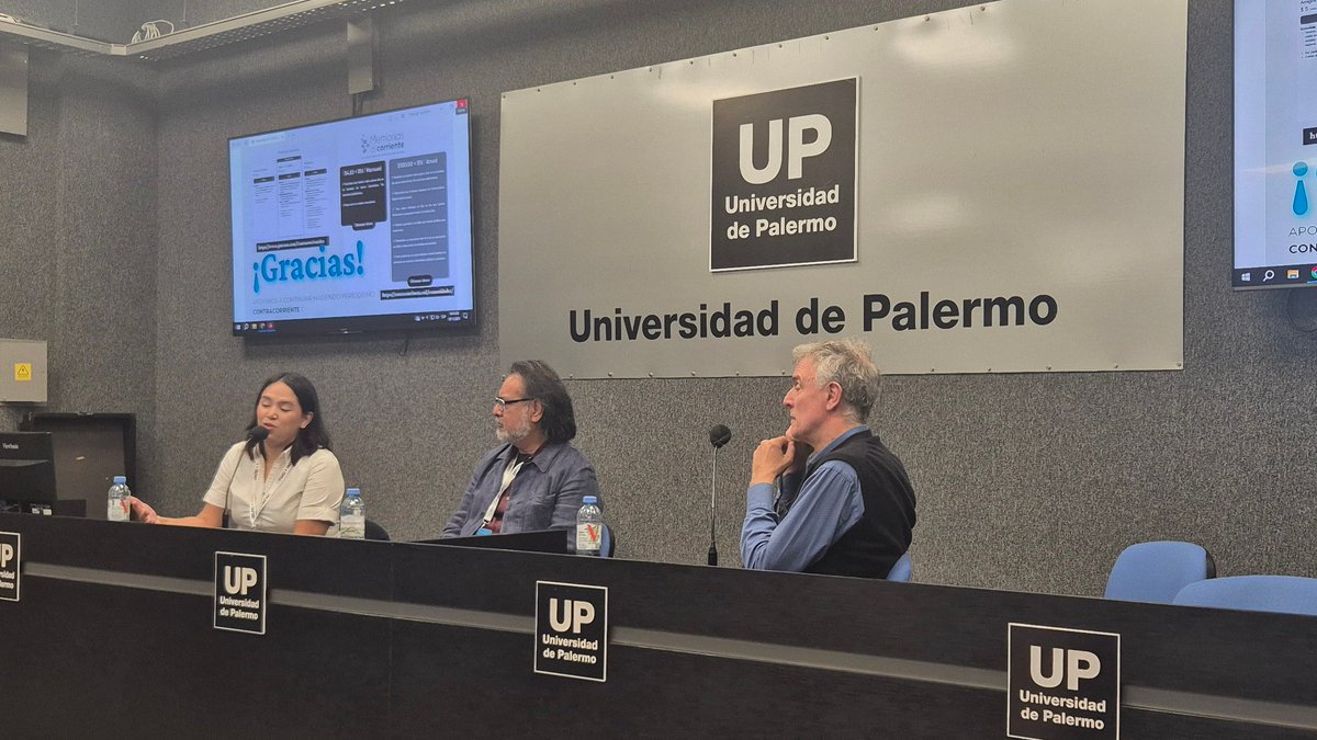 🇦🇷 #COLPIN2025: ¡Segunda mesa del día! "Investigaciones  históricas" c/<a href="/dsantoro/">donatella santoro</a> (<a href="/clarincom/">Clarín</a>) y <a href="/celssstee/">maría celeste</a> (<a href="/ContraC_HN/">Contracorriente</a>). Modera: <a href="/T_Invisible/">Jacinto Rodríguez</a> (<a href="/lauammx/">UAM</a> / <a href="/LaFabricaMX_/">Fábrica de Periodismo</a>)

📍<a href="/udepalermo/">Universidad de Palermo</a>
 
📲colpin.ipys.org/programa/

🌎COLPIN + @fopea, del 5 al 8 de noviembre en Buenos Aires,