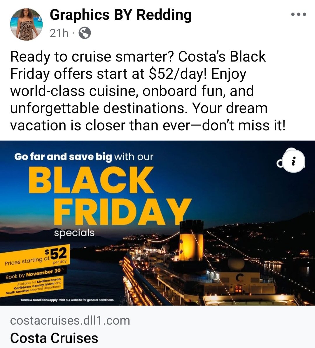 MSVIVACIOUSCOM's tweet image. #ClickLinkInMyBio 
#ReddingGraphicsAndTravel
#Dream #Live #TravelTheWorld

facebook.com/share/p/14NCZk…