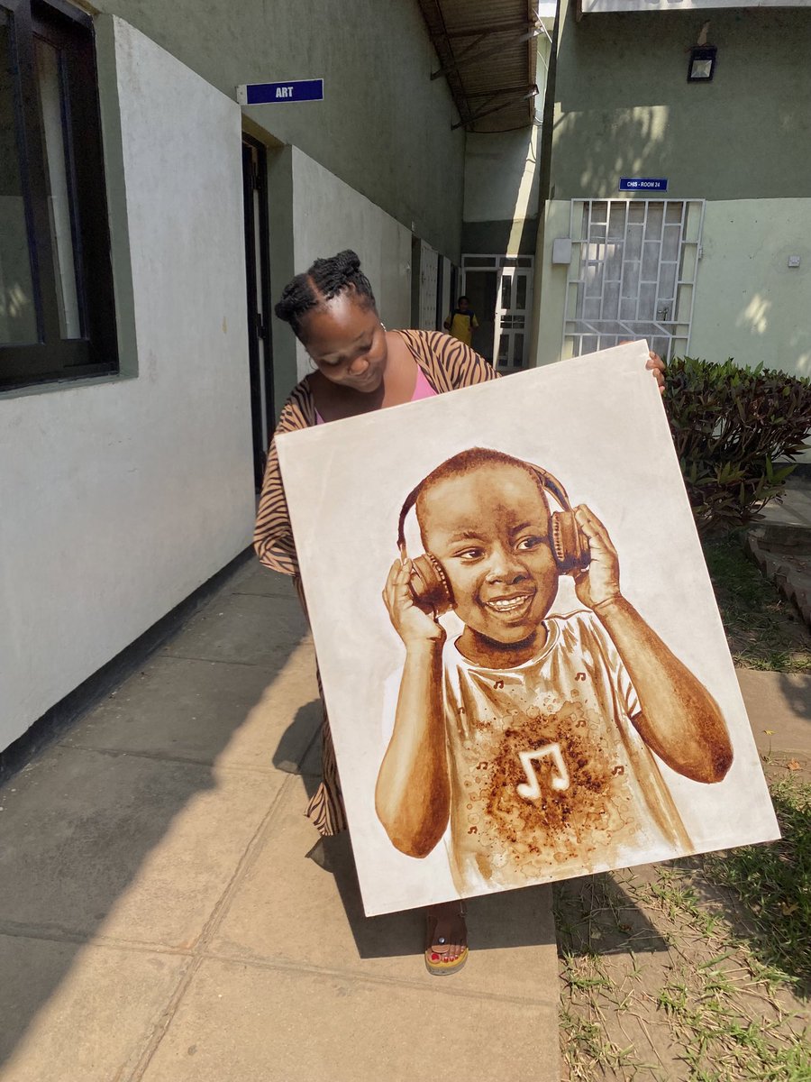 I Painted with <a href="/NESCAFE/">NESCAFÉ Coffee</a> ricoffy only .. a painting that smells so nice 🤭♥️