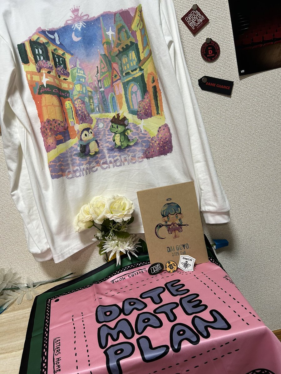 chanree728's tweet photo. Datemate × DAME CHANCE POP UP with DAI GOTO. 🐝

購入した商品❣️初めてPOPUPに行ったので旧作も含め全9点のお買い上げだった記憶💮これから愛用させていただきますᩚ

#DAMECHANCE #DATEMATE https://t.co/3xNXiGWT6k