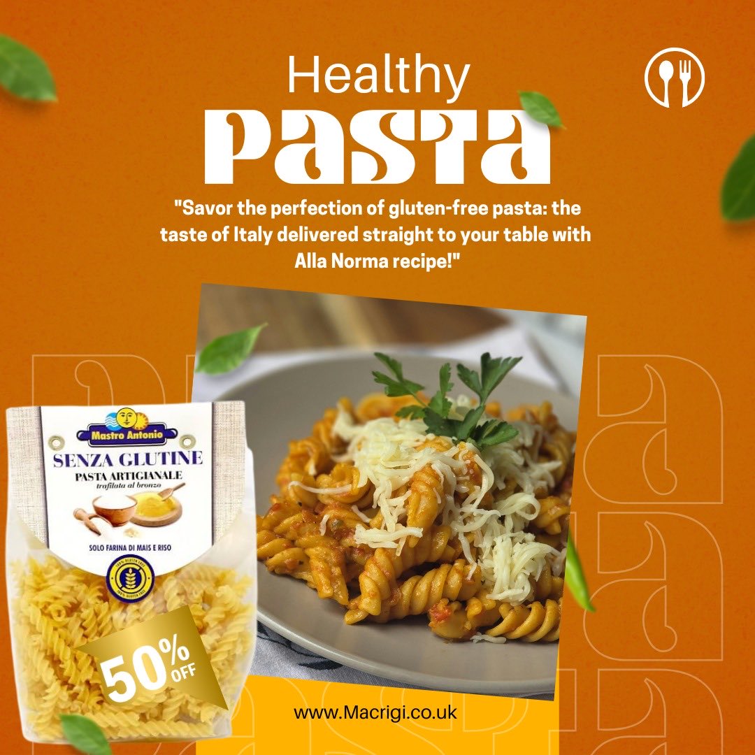 macrigi_ltd's tweet photo. 🌱 Try this Pasta alla Norma Recipe with gluten-free fusilli! It's packed with flavour and the perfect way to indulge without the gluten. Made with fresh aubergines, rich tomato sauce, and topped with a sprinkle of Salt Ricotta cheese, share your creations! 🍝 #glutenfreepasta https://t.co/6v3zhYiKsU