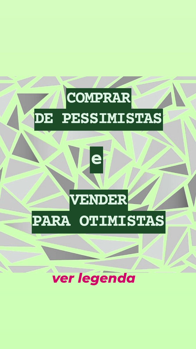 facolommoney's tweet photo. "O investidor inteligente é um realista que vende para otimistas e compra de pessimistas!"

Benjamin Graham
#ibovespa #bovespa #ações #bolsa #multimercado #poupança #economia #dolar #bitcoin #imovel #euro #ouro #fundo #finanças #fundomultimercado #fundodi https://t.co/bNZTXLN1hp