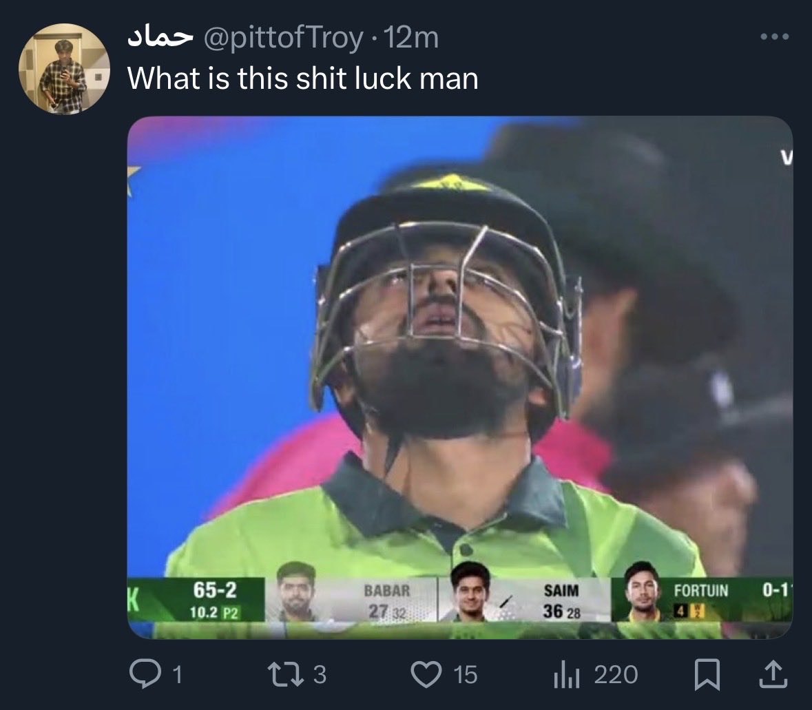 saim__________'s tweet photo. Ek se barh kr ek manhoos or badbakht jab is ki jahil FC mei betha hai to luck shit he hogi https://t.co/yPgI8nYkAO