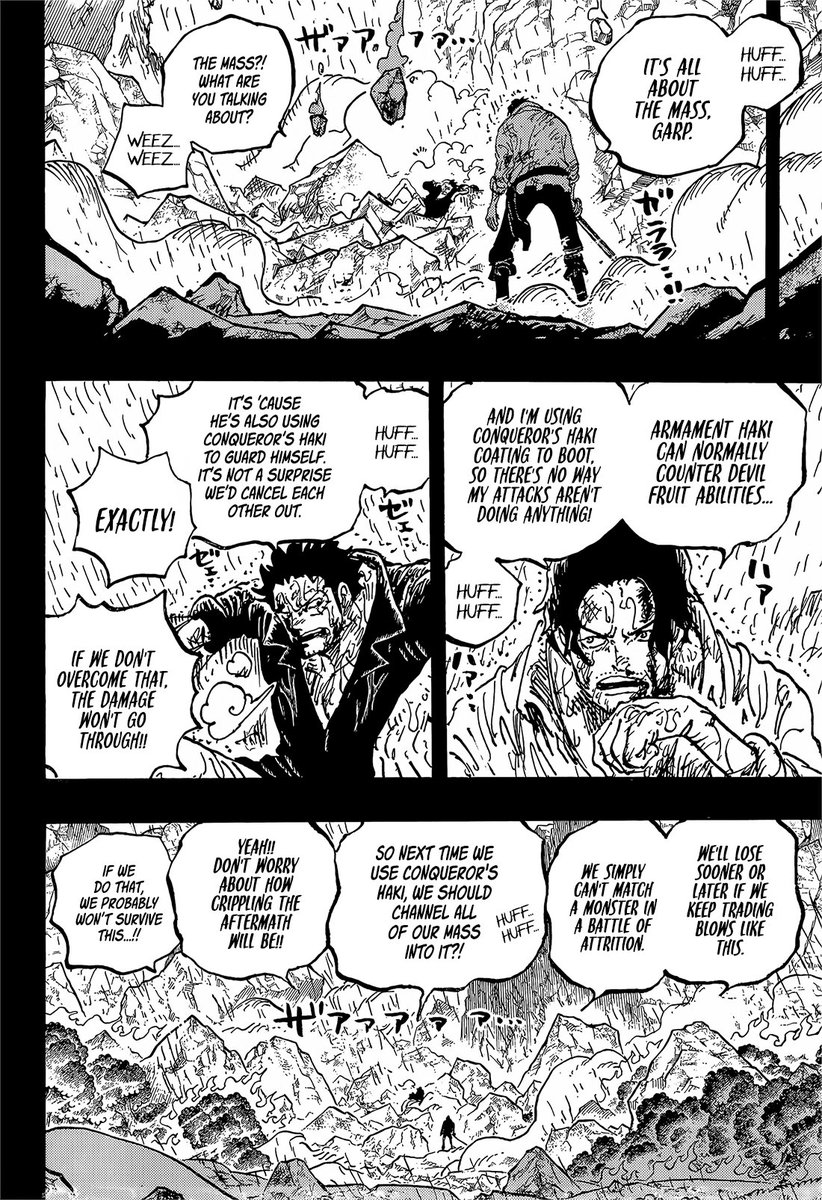 Keep in mind ''Real'' One Piece fans spent years telling us that a page like this explaing Haki would be ass and hurt the story when in reality its so helpful to understand what is happening in the fights

#ONEPIECE1165