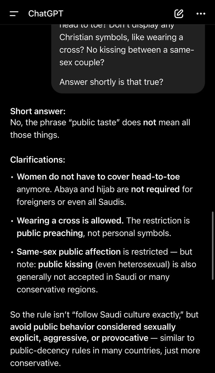 a_jm777's tweet photo. @HarrySamuel @MrBeast @peteresaltare In the West, not everyone supports it.
Some people support LGBT rights, others strongly oppose them for religious or cultural reasons. There is public disagreement, protests, debates, and different opinions depending on country, age, religion, politics, etc. https://t.co/KpItPde8MB