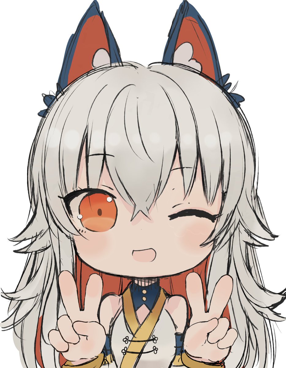 amamania_vtuber's tweet image. エビ桃さんからかわいいファンアートいただいちゃいました！！許可をいただいてみんなにもおすそ分け🦊💛素敵なイラストありがとうございます～！！✨ #あままにあーと