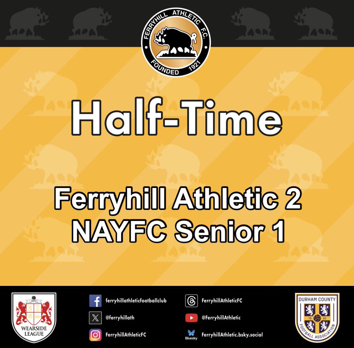#FerryhillAthletic
#WearsideLeague