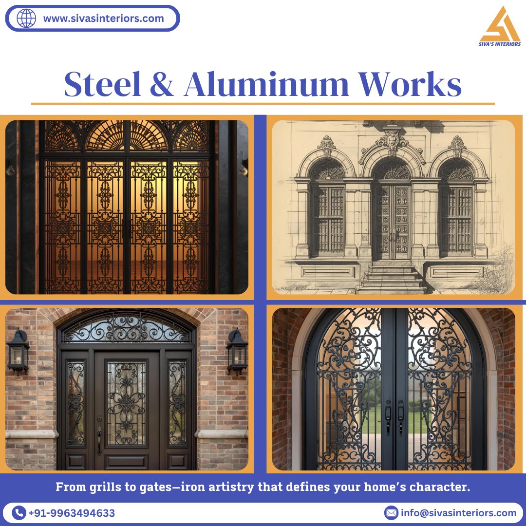 sivasinteriors's tweet photo. @sivasinteriors  provides custom steel and aluminum works tailored to your home or office needs.

visit our Steel and Aluminum Works Page: https://t.co/VtJeo3MAEJ

#steelworks #aluminiumworks #interiordesign #customdesigns #steelandaluminiumworks #homedecor #homeinterior https://t.co/lNdAFkkGUP