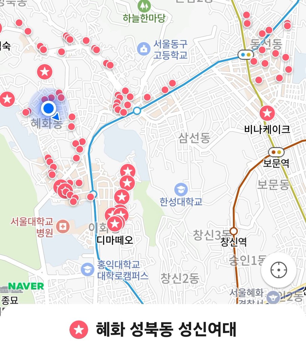 준님의 광화문 일대 주소 받고, 나도 혜화 성북동 성신여대 아우르는 지역의 식당 카페 베이커리 좀 찍어봤다. 이 정도만 알아도 이 근처에서 어디 가기 나쁘지 않을 것. 수시로 추가 예정.
naver.me/FSSnCJaJ