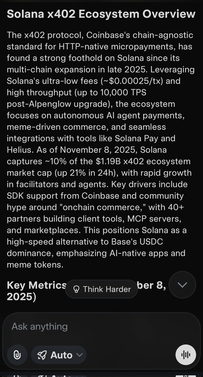 Tommyz555's tweet photo. Grok does such a good breakdown of Solana x402 ecosystem and $SRx402 🫰🫡☝🏻 @SRx402_dev 
#x402 Silk Road on #Solana @Pumpfun @a1lon9 https://t.co/QAuoPlgRbU