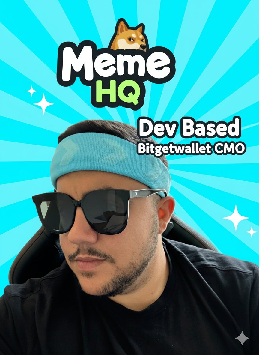 $MemeHQ Community: We Call This Headband of Based Dev <a href="/Elkaleh/">Jamie</a> 😎 #MemeHQ Proof of Based🐾👑 #CMO #Bitgetwallet #Bitget