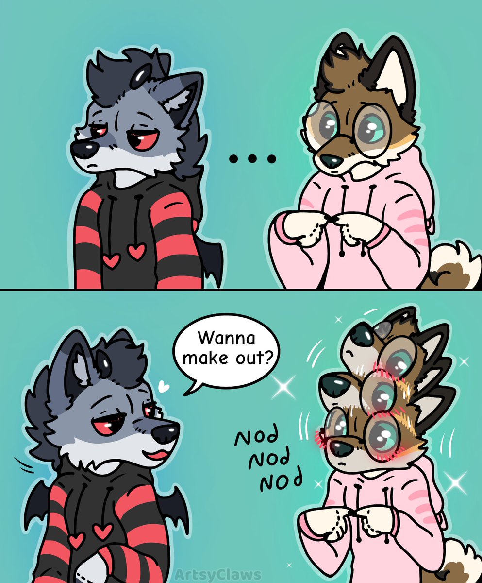 Nod nod nod 🐺🦊✨