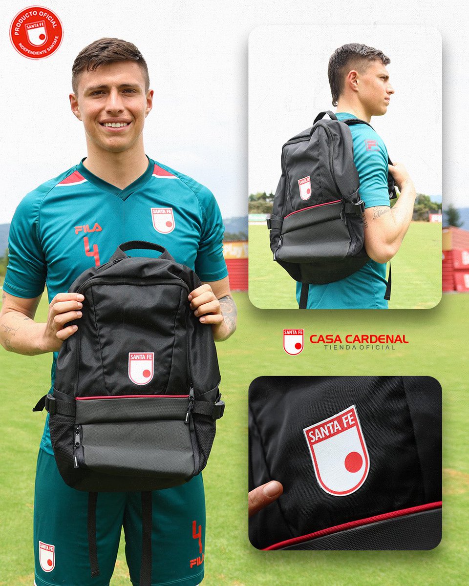 🎒Morrales oficiales de <a href="/SantaFe/">Independiente Santa Fe</a> 🇮🇩

Nuevo producto para toda la
Familia del León 🦁

Disponible en las sedes de la Casa Cardenal y online 📱 acortar.link/F2EX0S