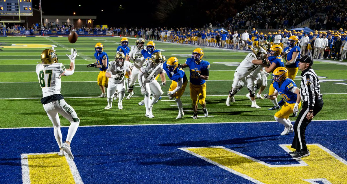 KyleNeddenriep's tweet photo. Fourth down, overtime touchdown avenges Westfield's earlier loss to Carmel in sectional final https://t.co/BXzxrIOB0y via @RichTorres23 https://t.co/tBM5E69EkS