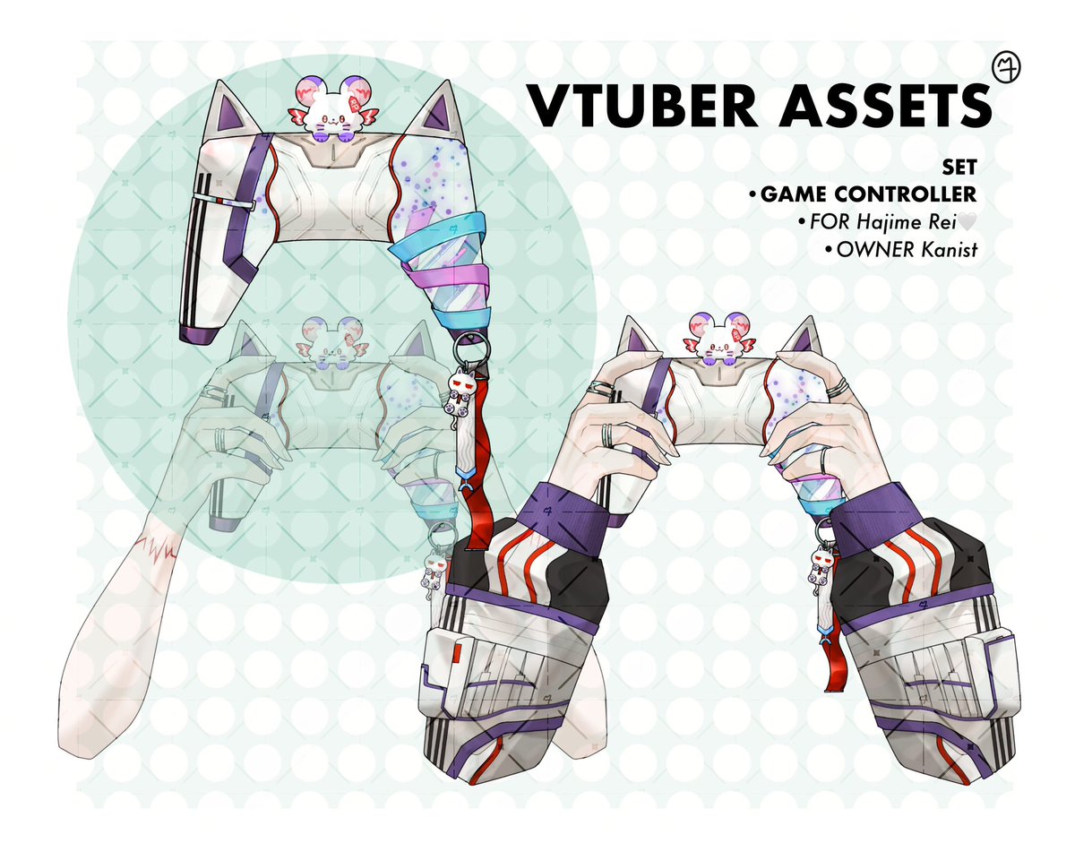💖✨  #VTuberAssets 
• SET GAME  CONTROLLER
• For @.HajimeRei_AS 
• Owner Kanist

สนใจ/สอบถามรูปแบบอื่นๆที่รับทำเพิ่มเติมได้ทาง DM ค่ะ🫶✨ 
#cmsbyMT #Commissionth #Vtuber #VtuberTH