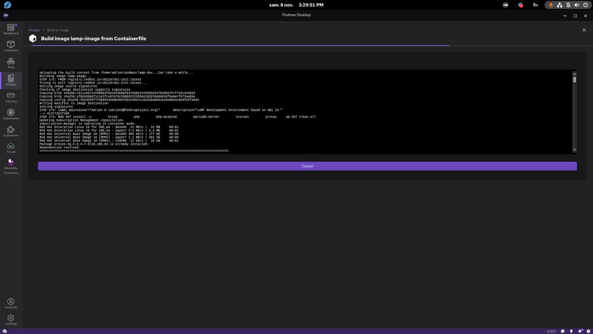_adriend_'s tweet image. C&apos;est quand même pas mal ce podman desktop ! 
#podman #podmandesktop #containers