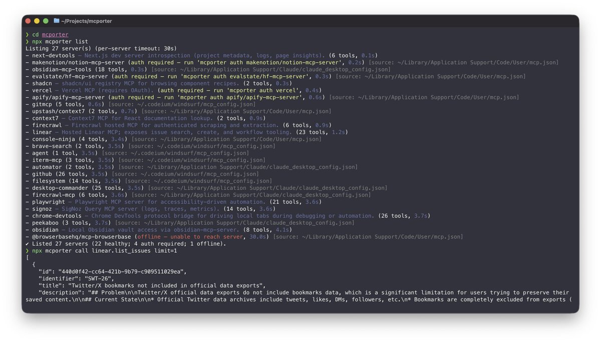Server list screenshot