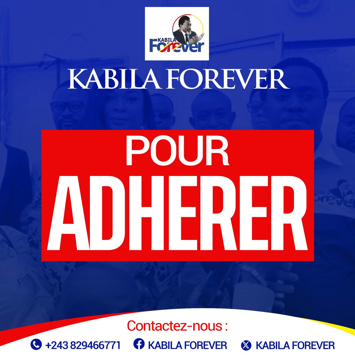 JuniorMpetshi's tweet photo. 10 jours après l’annonce de la transformation de l’ASBL KABILA FOREVER en parti politique, nous avons reçu 572 demandes d’adhésion.
Merci de choisir le #KABILISME, ensemble nous allons sauver la #RDC.
Ceux qui pensent que c'est fini pour le président #Kabila, ils se trompent.
L'homme incarne l'espoir de tout un peuple et rendez-vous en 2028 .
Rejoignez-nous et sauvons ensemble la #RDC
