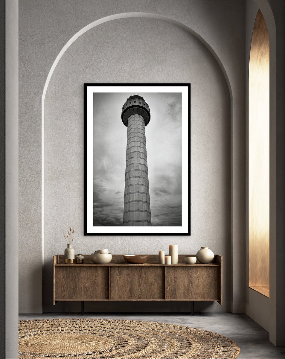 Midbeachmaven's tweet photo. Opa Locka Executive Airport air traffic control tower. This is a small private airport that is home to plane owners and smallish commercial cargo and passenger airlines. 

Photograph taken with a Leica M10 Monochrome camera and a 70 year old Leica lens.

https://t.co/TuaMsP7ln3 https://t.co/wBZhjxeMOV