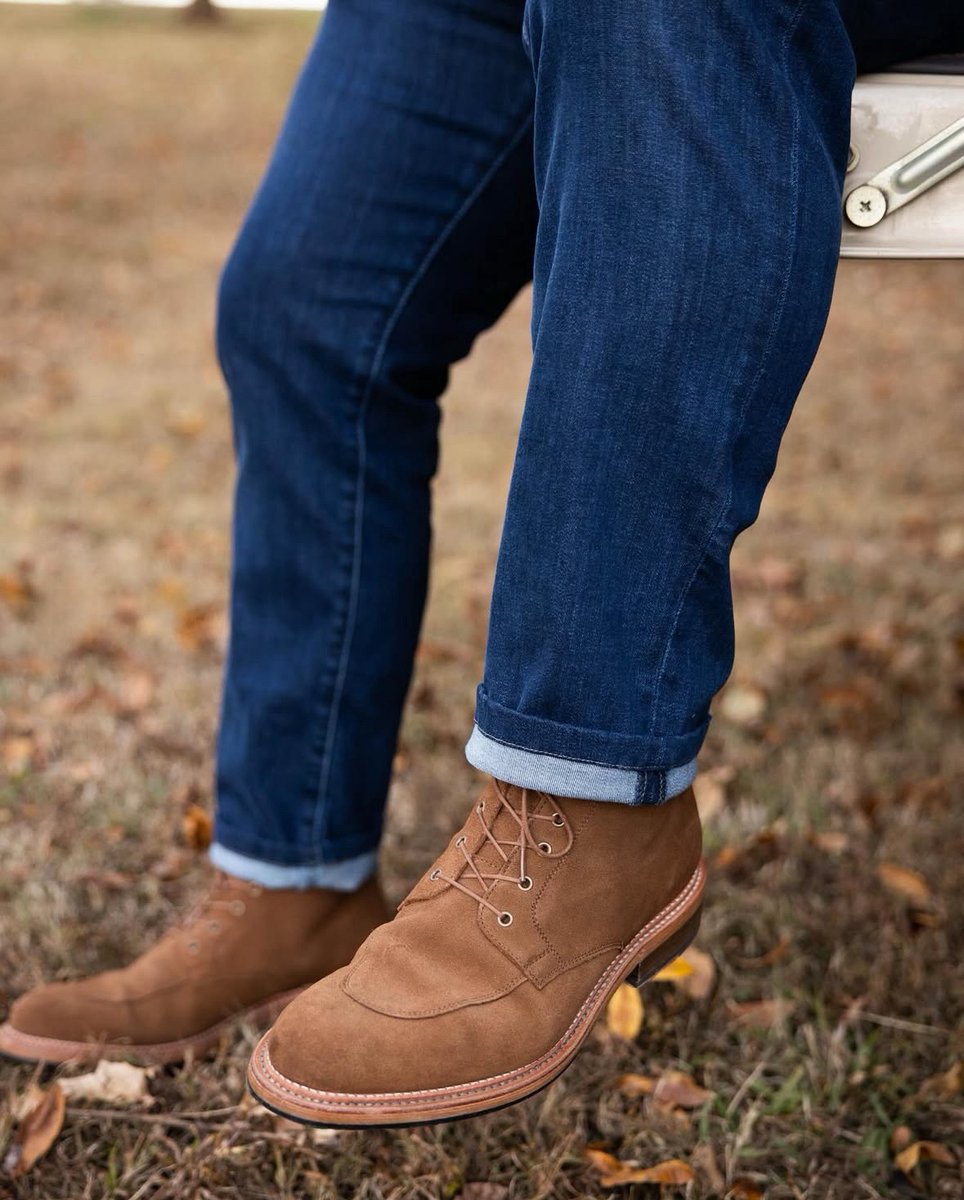 arminoehler's tweet photo. Suede season is back, well it’s a-boot time  @McFadden's Men's Shop https://t.co/T8Sq9bNbeZ