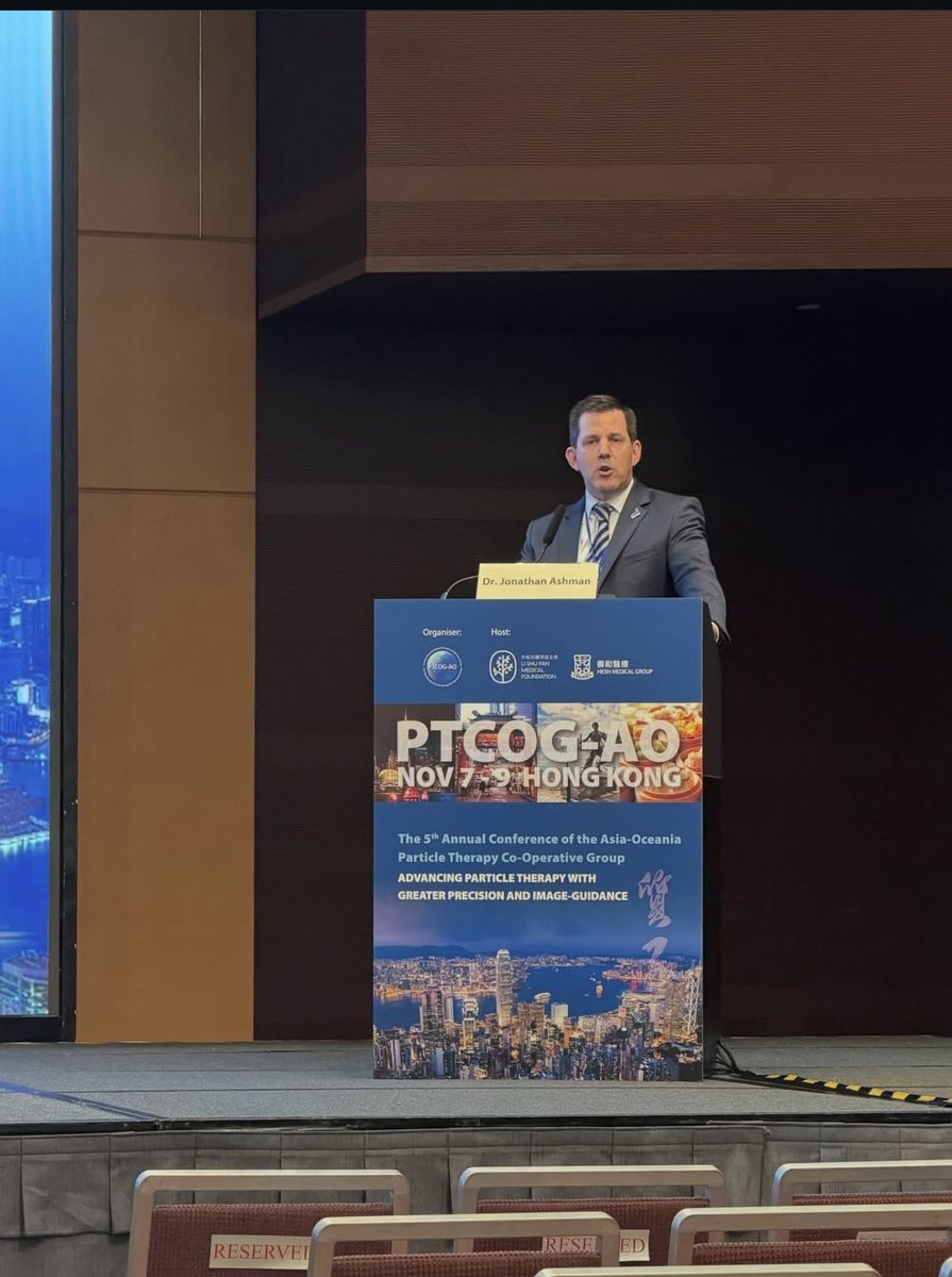 Dr. Jonathan Ashman
presented on proton therapy for skull base tumors at the PTCOG-OA conference in Hong Kong. #MayoClinicAZ #PTCOG-OA
#RadiationOncology #ProtonTherapy #RadOnc