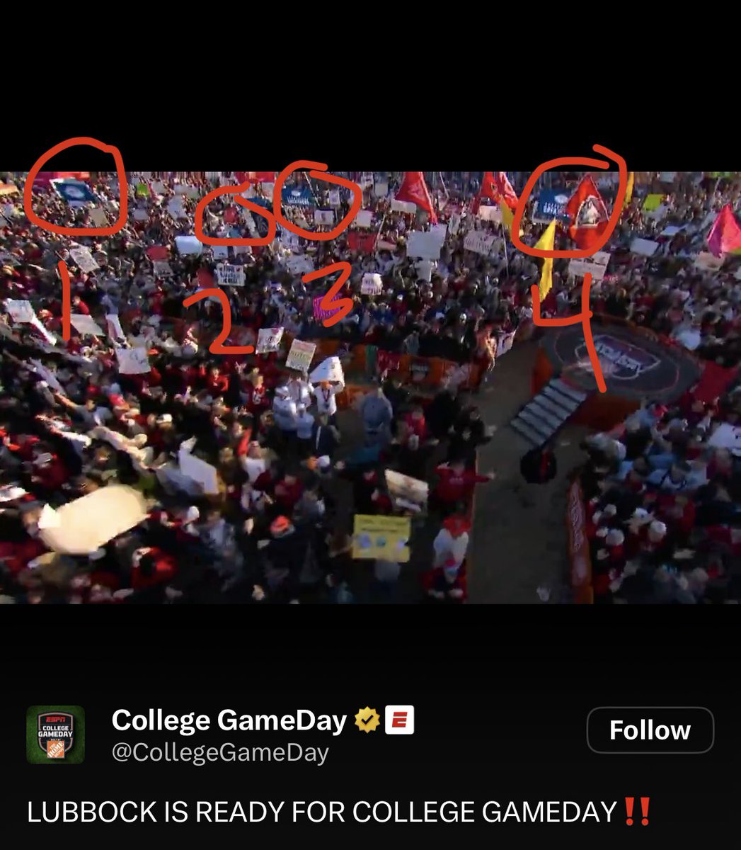 Imagine your conference being so buns you have to send people with signs to College Gameday to help your PR