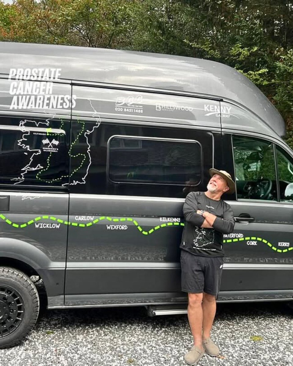 ProstateUK's tweet image. John walked almost 807 miles across all 32 counties of #Ireland 🇮🇪

The journey took him 42 days, joined by friends, family, colleagues, and his four-legged friend Lobo along the way.

He has raised an incredible £20,000 to help fund lifesaving #ProstateCancer research 💙