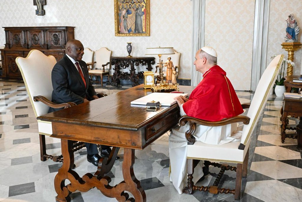 “I pray that President Mandela’s example inspires generations of South Africans to put justice &amp; the common good at the forefront of their political aspirations. With these sentiments, I invoke upon all the people of South Africa divine gifts of peace &amp; prosperity”

~Pope Francis