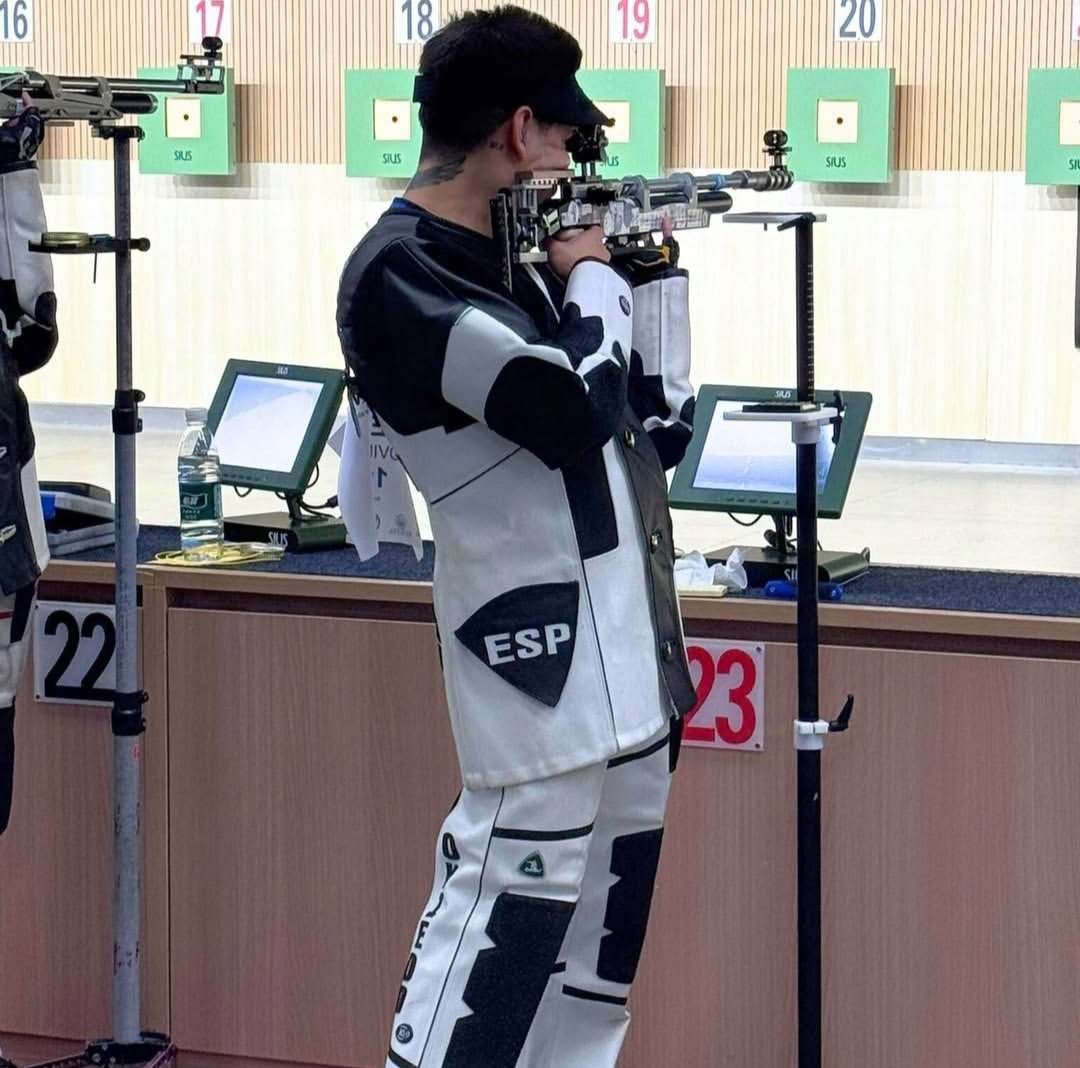 🔫#Tiro Mundial de rifle y pistola en El Cairo 🇪🇬

Carabina 10m
2️⃣7️⃣ Jesús Oviedo 629.8

2️⃣7️⃣ María Antonia Sastre 629.6
4️⃣9️⃣ Helena Arias 627.9
6️⃣5️⃣ Inés Martinón 626.5