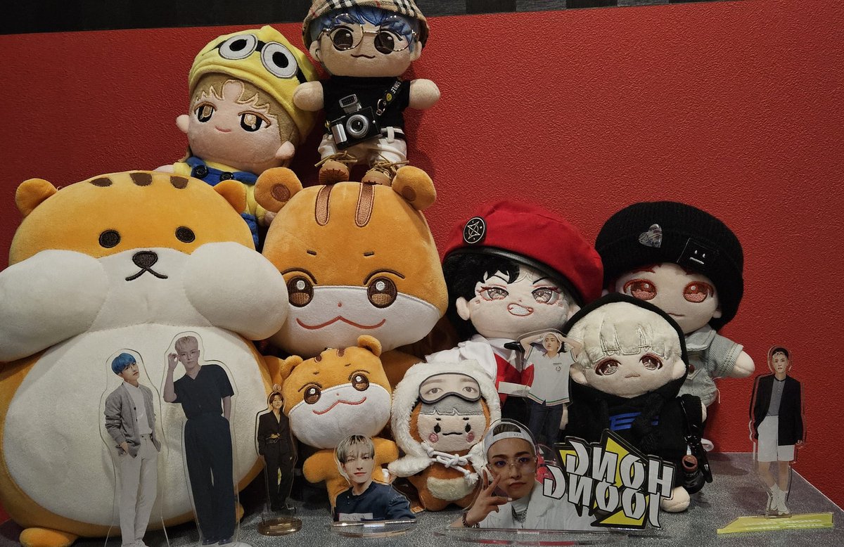 ホンジュンセンパ❤️‍🔥
昨日は仕事だったから1日遅れで🤗
何年かぶりに色んなホンジュン飾って🎂お祝いできてよかった🥹🩷(来年もできたらいいな🫣)