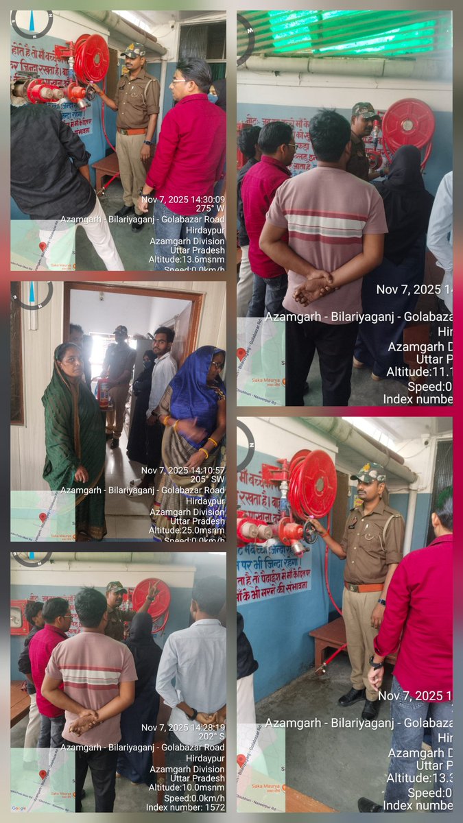 CfofsAz's tweet image. मुख्य अग्निशमन अधिकारी, आज़मगढ़ के निर्देशानुसार दिनांक 07.11.2025 को अल शिफा हॉस्पिटल बिलरियागंज आजमगढ़ में अग्निशमन मॉक ड्रिल एवं इवैक्युएशन अभ्यास  कराया गयाl स्टाफ को आपातकालीन परिस्थितियों से निपटने व स्थापित अग्निशमन यंत्रों को चलाने का प्रशिक्षण दिया गया