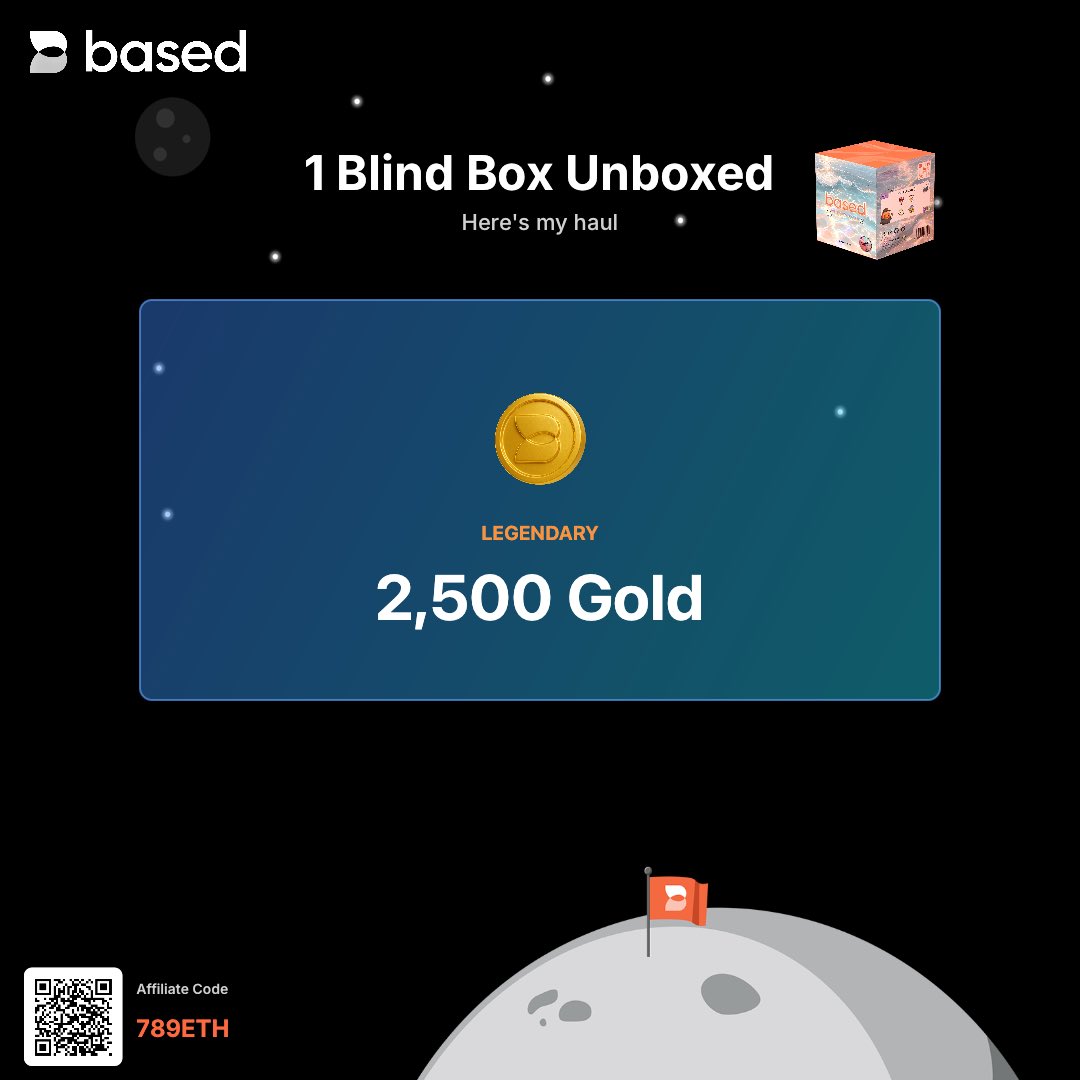 789ETHERs's tweet image. I just opened 1 Blind Box and got amazing rewards! Join me on Based with referral code: 789ETH
#basedonex #hyperliquid $hype