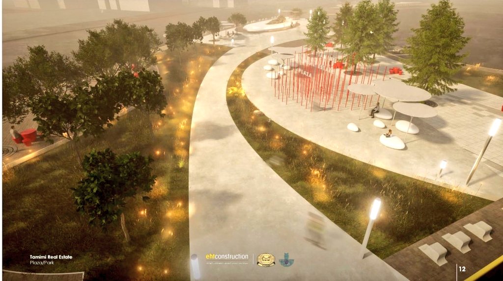 إنجاز معظم أعمال مشروع ميدان #التميمي_سكوير في حي عبدالله فؤاد في #الدمام بمساهمة أجتماعية من مجموعة التميمي ، ويقع المشروع على مساحة 6000 متر مربع ويحتوي على نوافير وأشجار ظل وكراسي جلوس ومظلات وعناصر تجميل متنوعة ويهدف المشروع إلى خلق مساحات عامة تساهم في تحسين جودة الحياة .