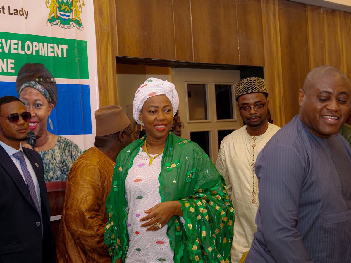 FirstLadyBio's tweet image. On behalf of my children, I joined the youth sector at a high-level networking event on youth development and cooperation held at the Country Lodge in Freetown. 

The theme, &quot;Harnessing Youth Potential for National Development through Strategic Partnerships,&quot; resonates deeply…